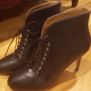 Corso como leather lace up booties